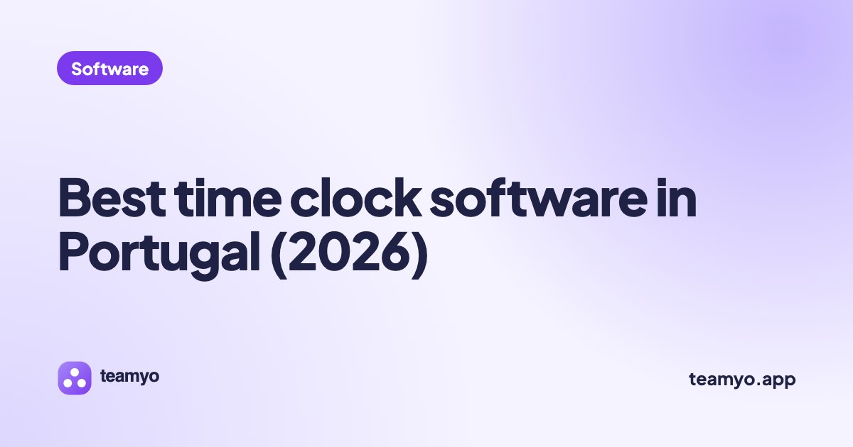 Best time clock software in Portugal (2026)