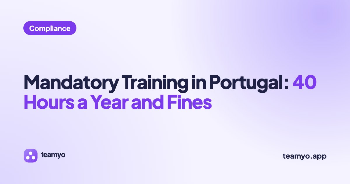 Mandatory Training in Portugal: 40 Hours a Year and Fines