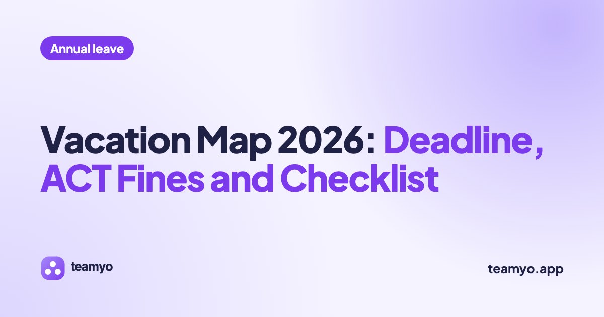 Vacation Map 2026: Deadline, ACT Fines and Checklist