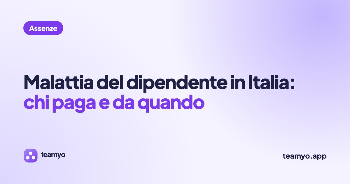 Malattia del dipendente in Italia: chi paga e da quando